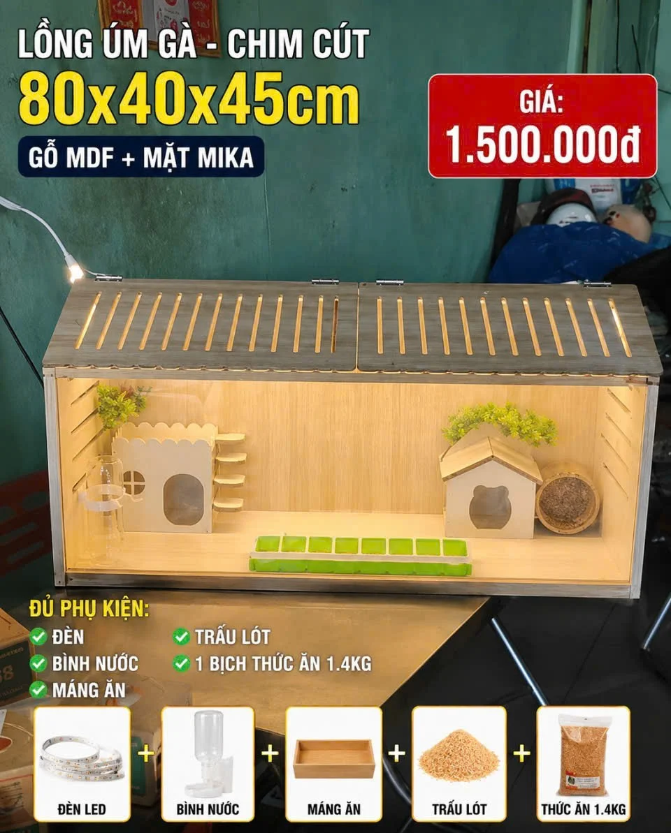 Lồng gà rutin cao cấp size lớn